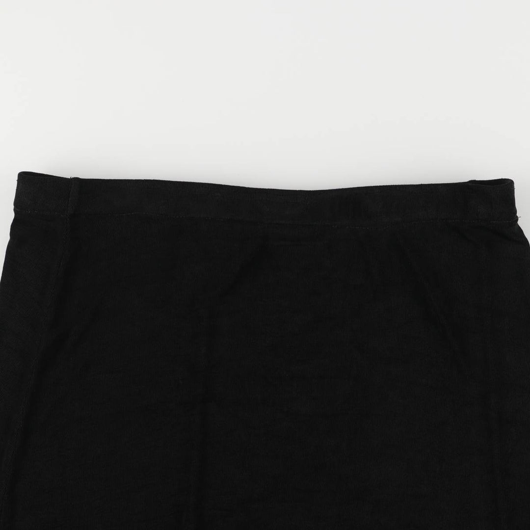 The Travel Collection Maxi-length Flare Skirt, Women's Size L unclear black type Vintage Second Hand