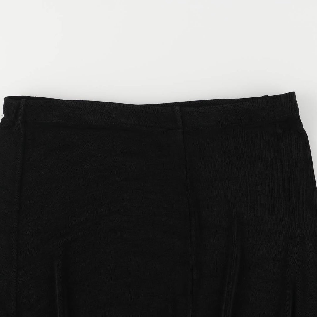 The Travel Collection Maxi-length Flare Skirt, Women's Size L unclear black type Vintage Second Hand