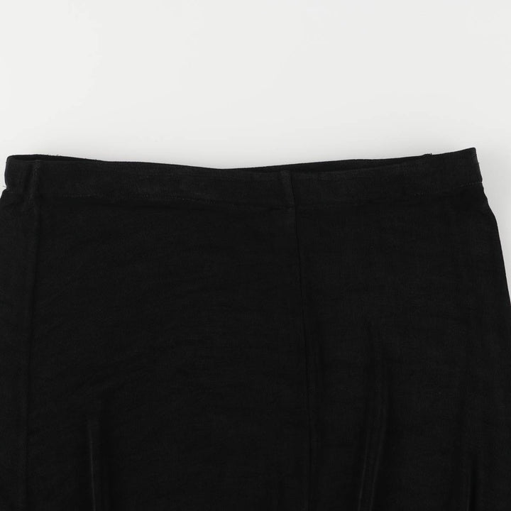 The Travel Collection Maxi-length Flare Skirt, Women's Size L unclear black type Vintage Second Hand