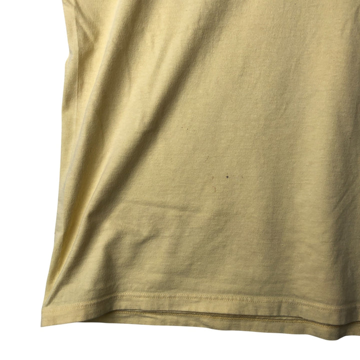 00'S Harley-Davidson Motorcycle Bike T-shirt Made in USA Men's XL cotton yellow type Vintage Second Hand