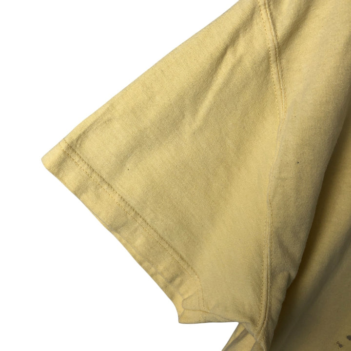 00'S Harley-Davidson Motorcycle Bike T-shirt Made in USA Men's XL cotton yellow type Vintage Second Hand