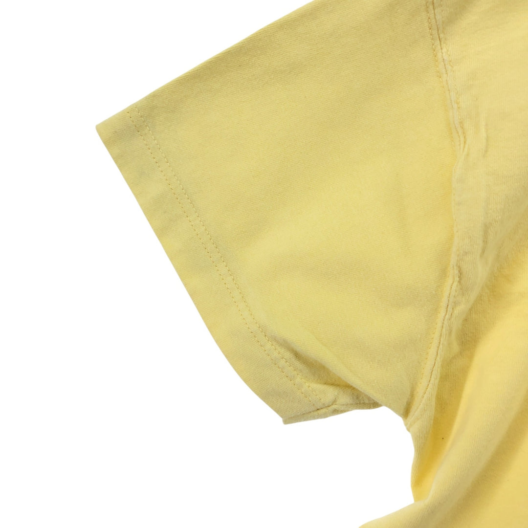 00'S Harley-Davidson Motorcycle Bike T-shirt Made in USA Men's XL cotton yellow type Vintage Second Hand