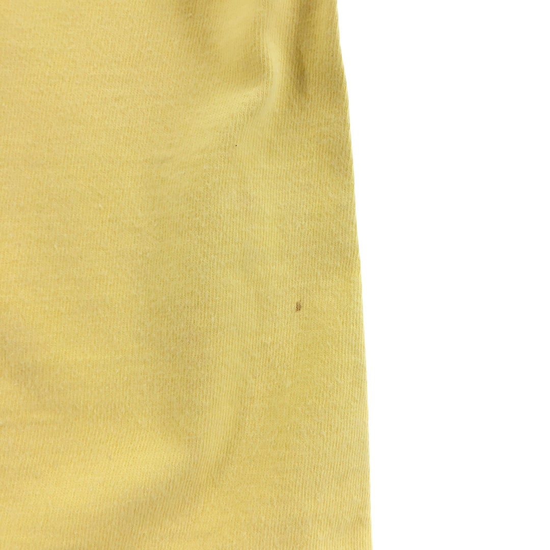 00'S Harley-Davidson Motorcycle Bike T-shirt Made in USA Men's XL cotton yellow type Vintage Second Hand