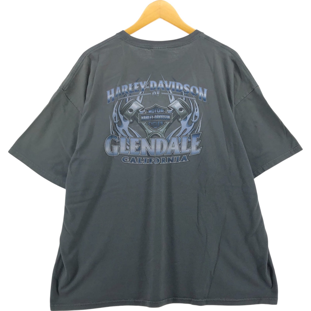 Harley-Davidson Pin-up Girl Motorcycle Bike T-shirt, Men's XXL cotton gray type Vintage Second Hand