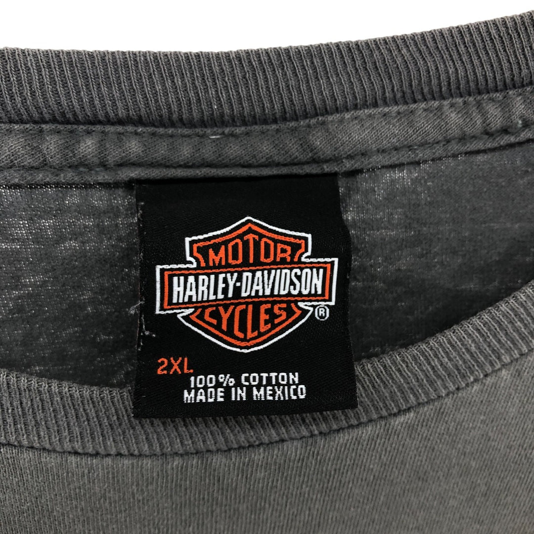 Harley-Davidson Pin-up Girl Motorcycle Bike T-shirt, Men's XXL cotton gray type Vintage Second Hand