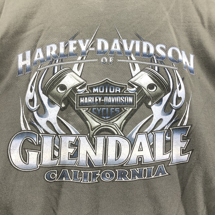 Harley-Davidson Pin-up Girl Motorcycle Bike T-shirt, Men's XXL cotton gray type Vintage Second Hand