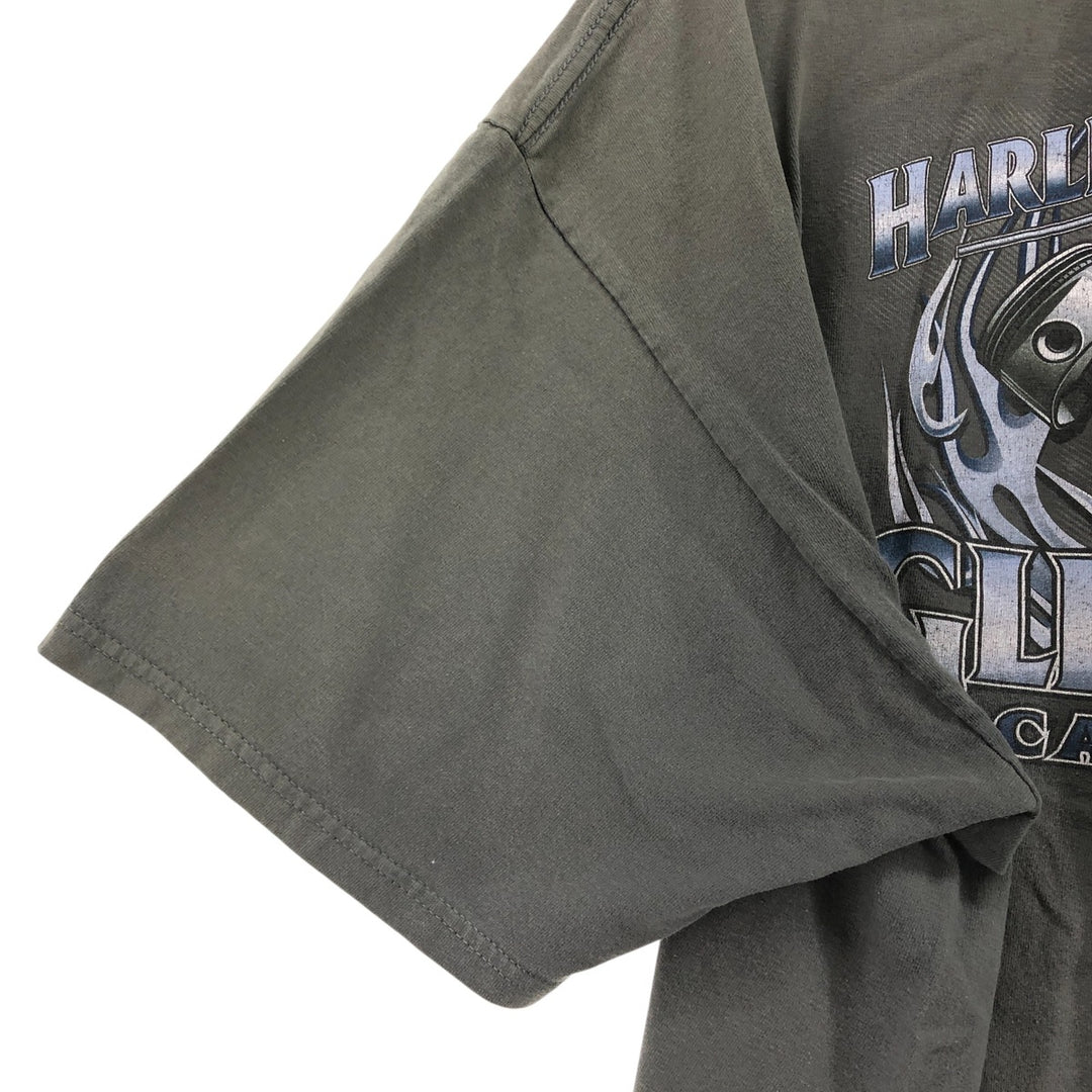 Harley-Davidson Pin-up Girl Motorcycle Bike T-shirt, Men's XXL cotton gray type Vintage Second Hand