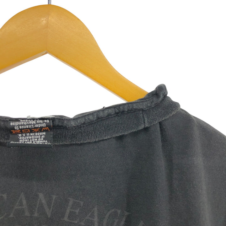 Big size 00'S Harley-Davidson motorcycle bike T-shirt made in USA, men's XXXL equivalent cotton black type Vintage Second Hand