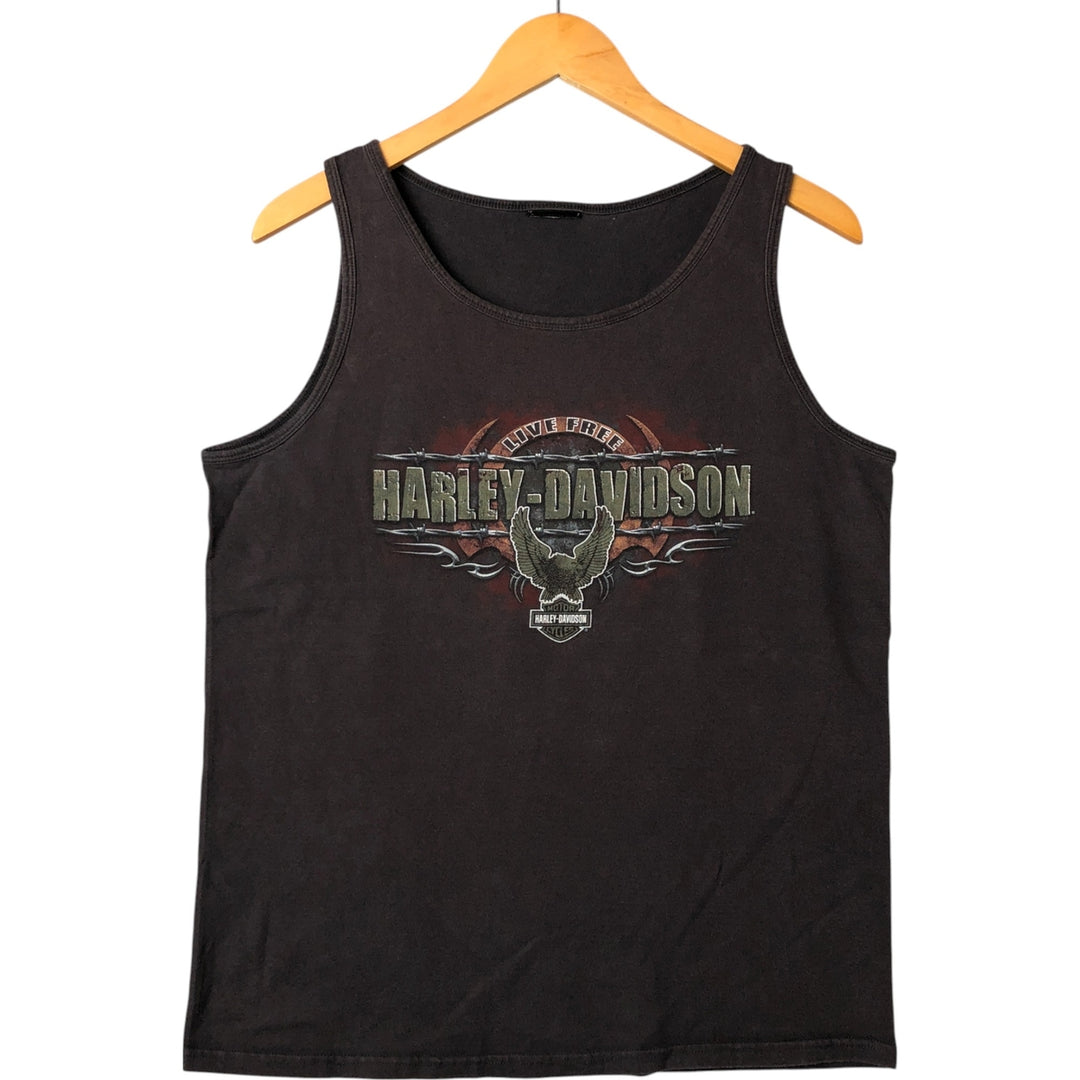 00'S Harley-Davidson Tank Top Men's M unknown brown type Vintage Second Hand
