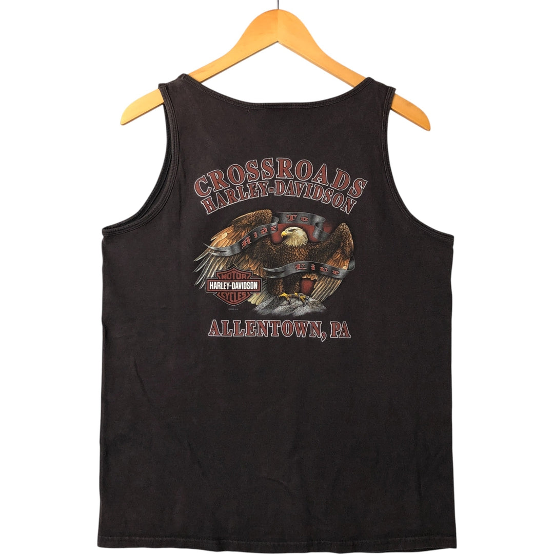 00'S Harley-Davidson Tank Top Men's M unknown brown type Vintage Second Hand