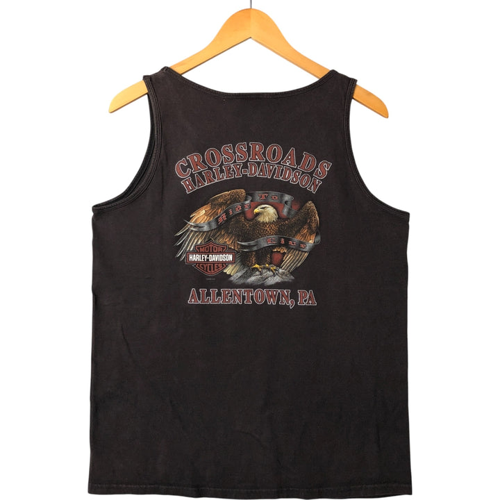 00'S Harley-Davidson Tank Top Men's M unknown brown type Vintage Second Hand
