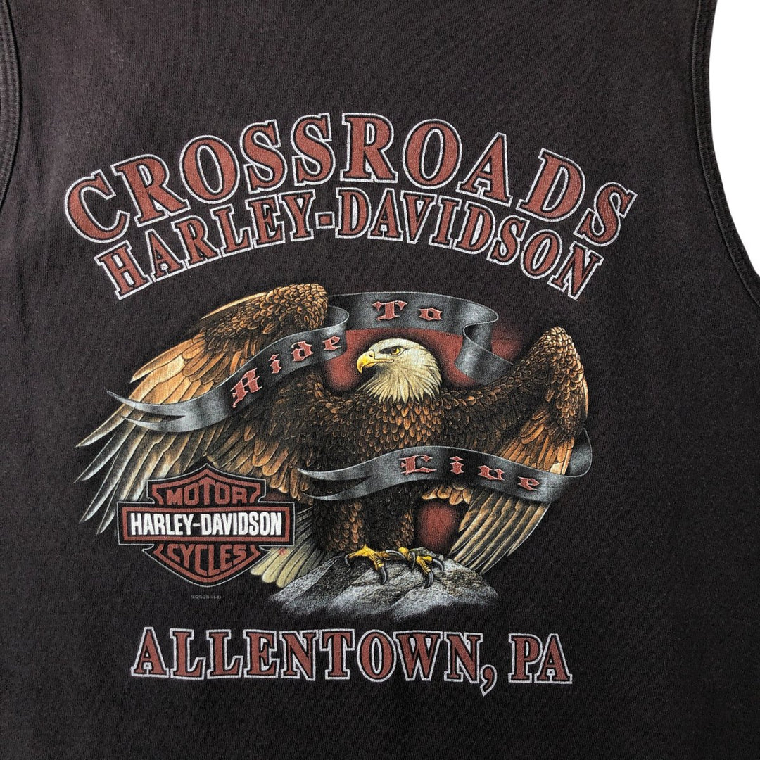 00'S Harley-Davidson Tank Top Men's M unknown brown type Vintage Second Hand