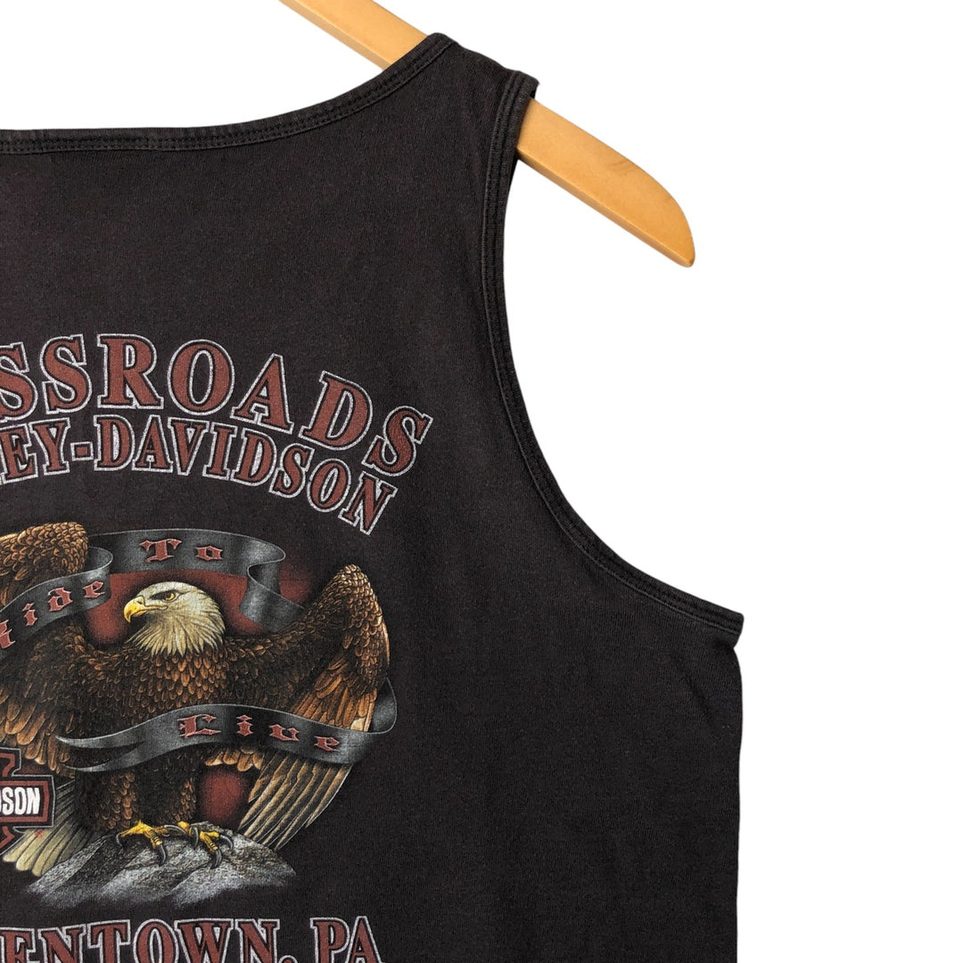 00'S Harley-Davidson Tank Top Men's M unknown brown type Vintage Second Hand