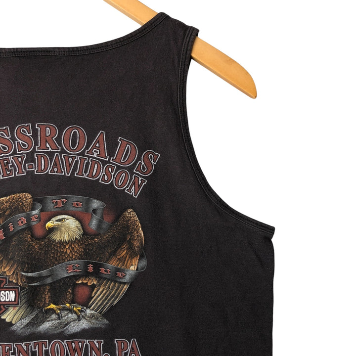 00'S Harley-Davidson Tank Top Men's M unknown brown type Vintage Second Hand