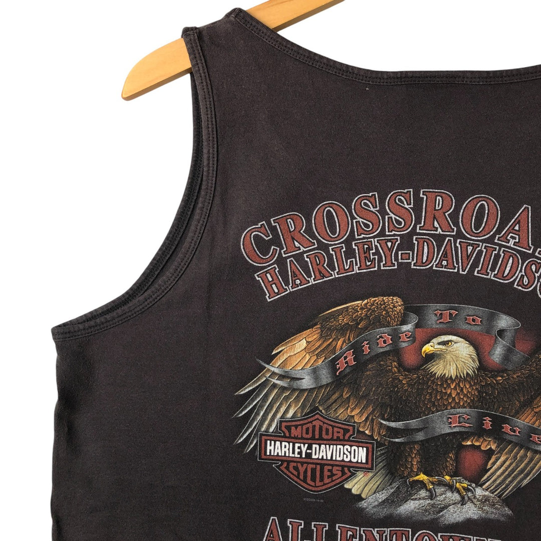 00'S Harley-Davidson Tank Top Men's M unknown brown type Vintage Second Hand