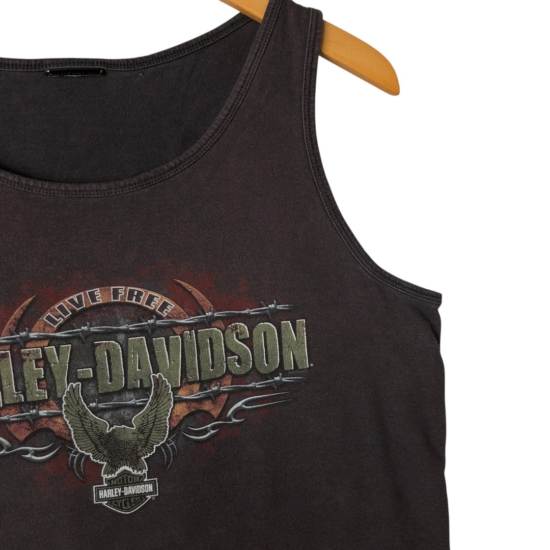 00'S Harley-Davidson Tank Top Men's M unknown brown type Vintage Second Hand