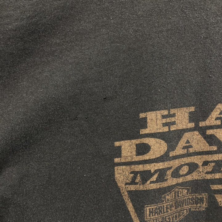 Harley-Davidson Motorcycle Bike T-shirt, Men's XL size cotton brown type Vintage Second Hand