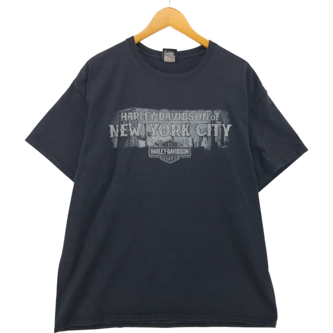 Harley-Davidson Motorcycle Bike T-shirt, Men's XL size cotton black type Vintage Second Hand