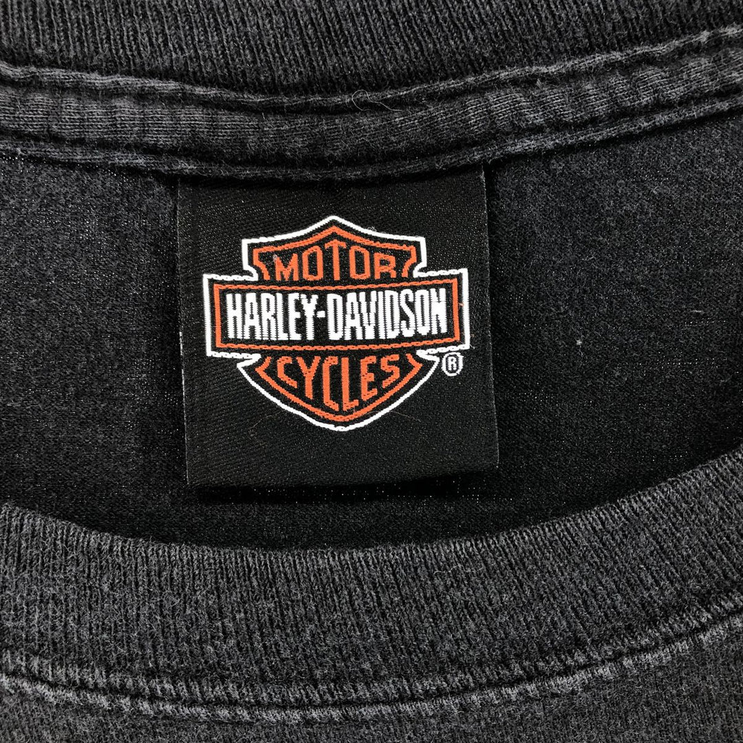 Harley-Davidson Motorcycle Bike T-shirt, Men's XL size cotton black type Vintage Second Hand