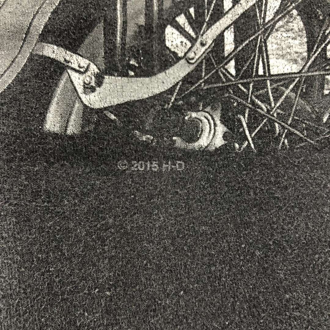 Harley-Davidson Motorcycle Bike T-shirt, Men's XL size cotton black type Vintage Second Hand