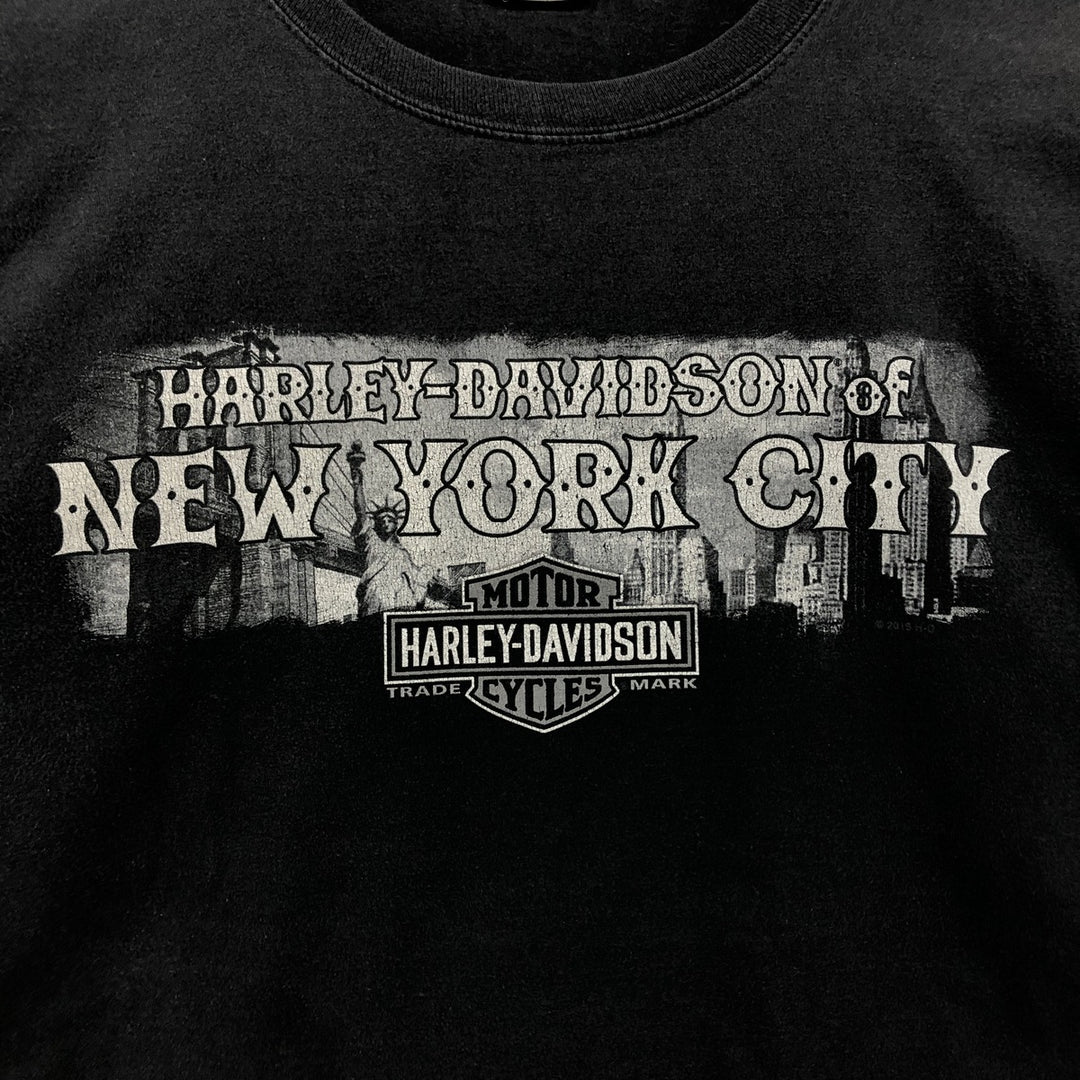Harley-Davidson Motorcycle Bike T-shirt, Men's XL size cotton black type Vintage Second Hand