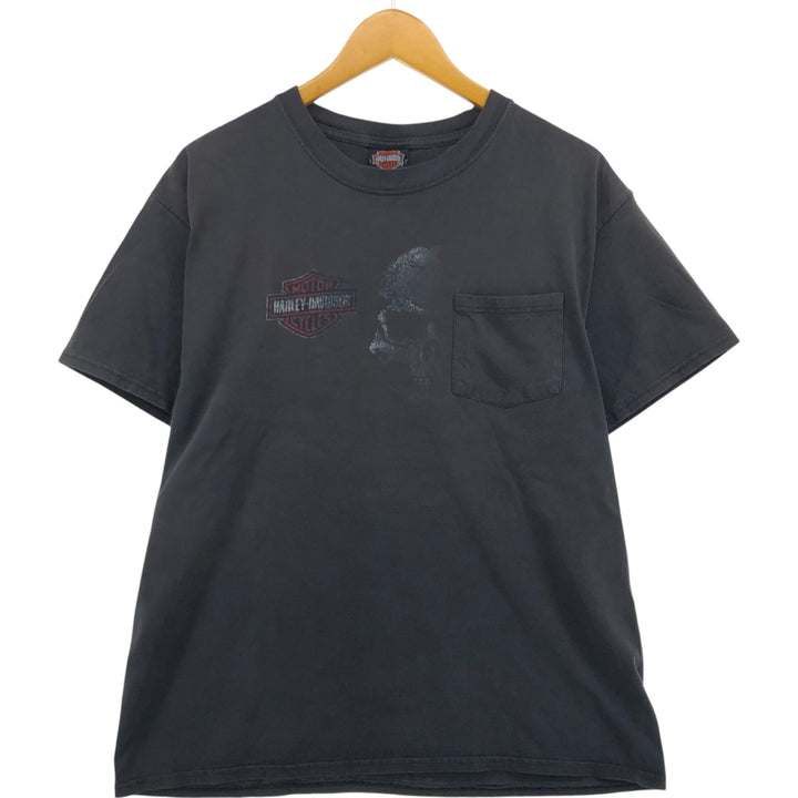 Harley-Davidson Motorcycle Bike T-shirt, Men's Size L cotton black type Vintage Second Hand