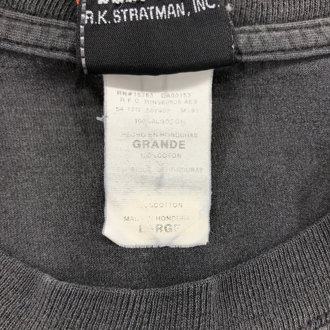 Harley-Davidson Motorcycle Bike T-shirt, Men's Size L cotton black type Vintage Second Hand