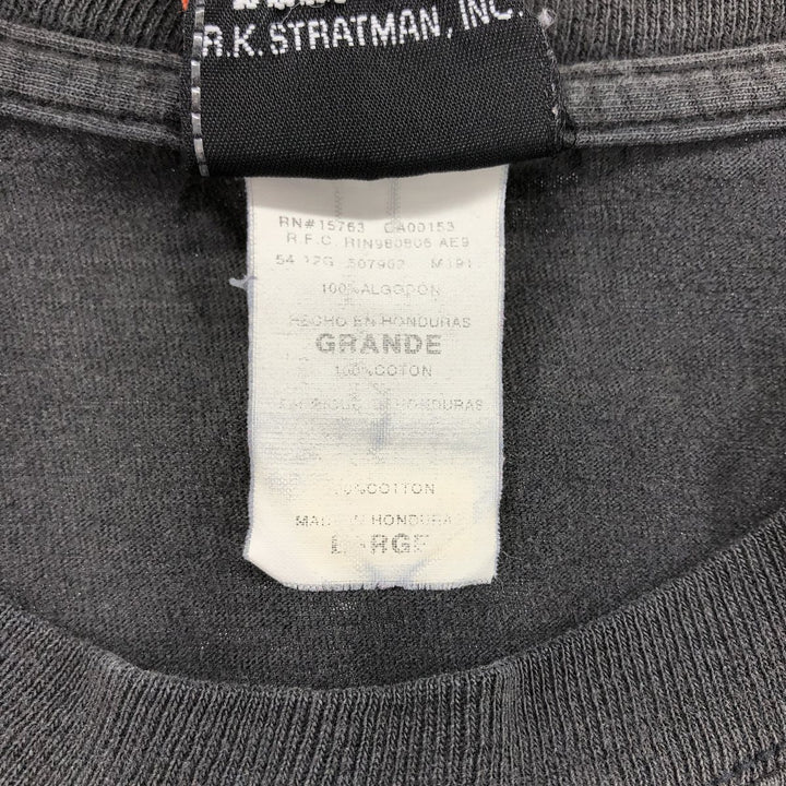 Harley-Davidson Motorcycle Bike T-shirt, Men's Size L cotton black type Vintage Second Hand