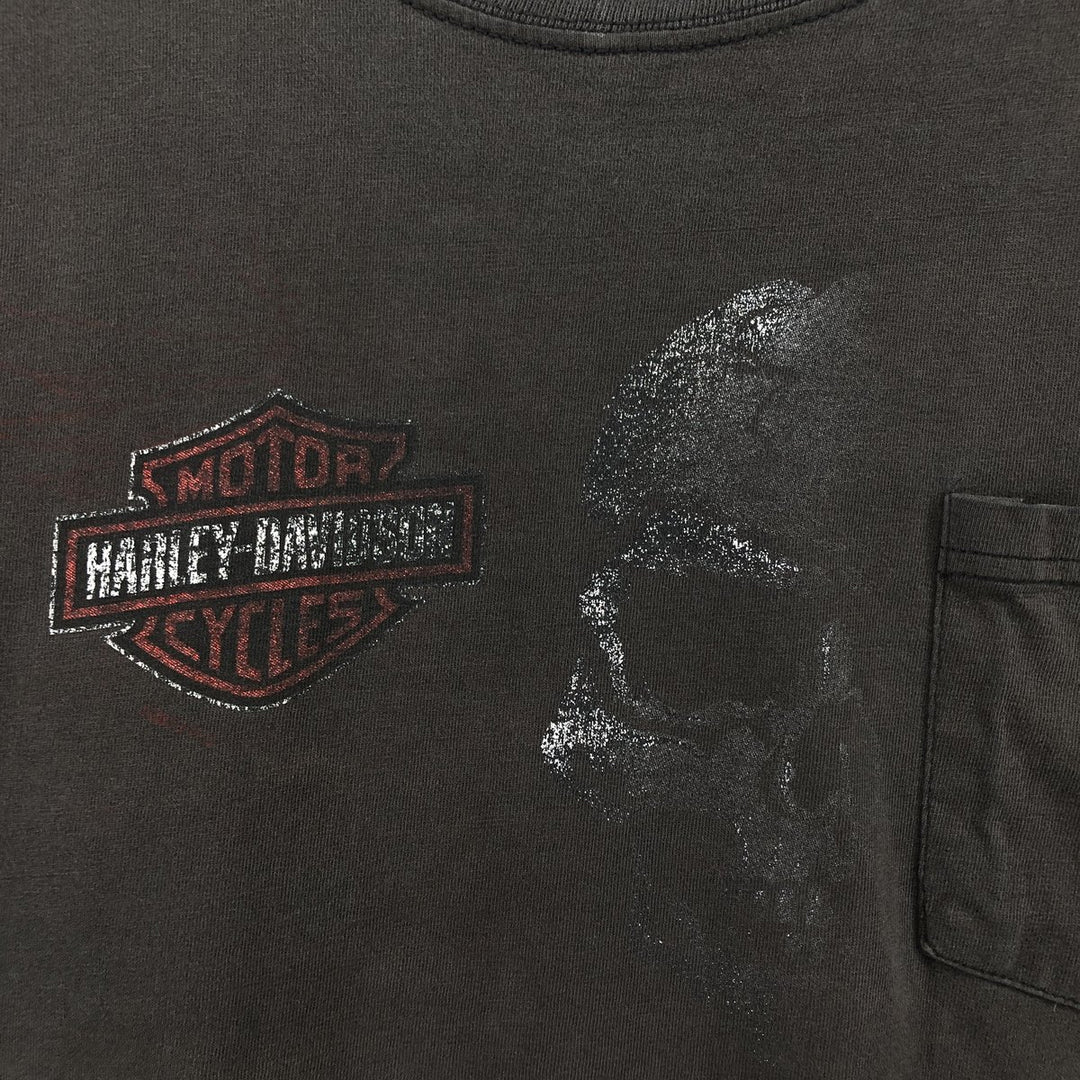 Harley-Davidson Motorcycle Bike T-shirt, Men's Size L cotton black type Vintage Second Hand
