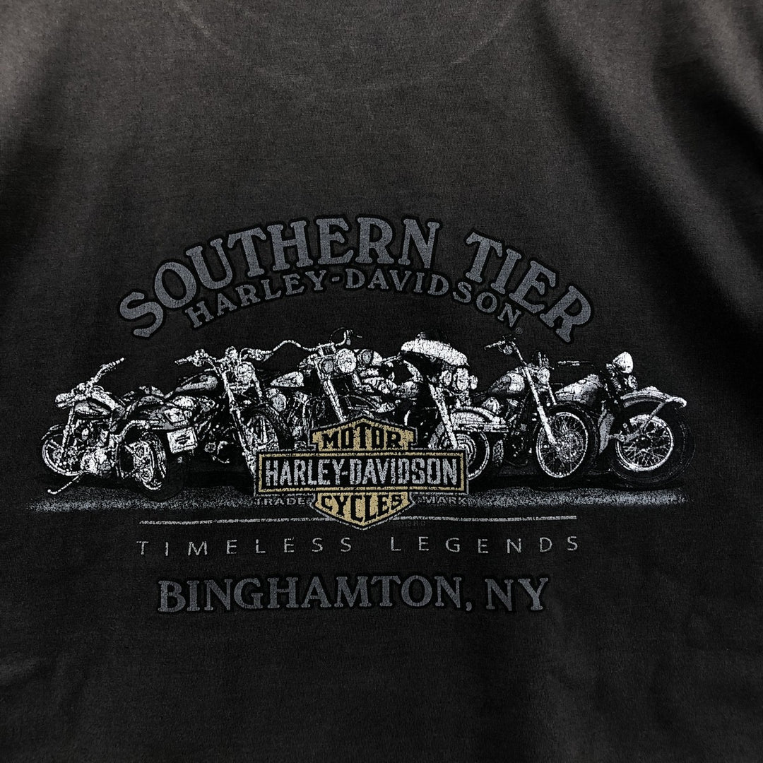 Harley-Davidson Motorcycle Bike T-shirt, Men's Size L cotton black type Vintage Second Hand