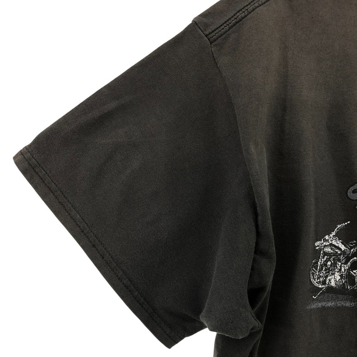 Harley-Davidson Motorcycle Bike T-shirt, Men's Size L cotton black type Vintage Second Hand