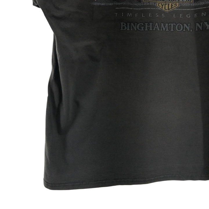 Harley-Davidson Motorcycle Bike T-shirt, Men's Size L cotton black type Vintage Second Hand