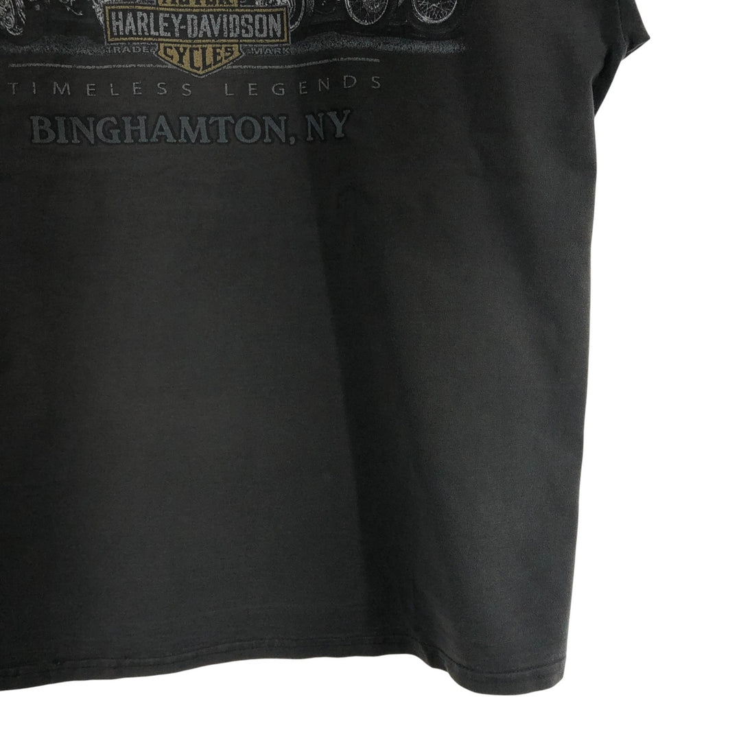Harley-Davidson Motorcycle Bike T-shirt, Men's Size L cotton black type Vintage Second Hand