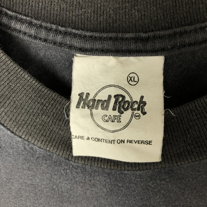 HARD ROCK CAFE Hard Rock Cafe Advertising T-shirt Men's XL size cotton black type Vintage Second Hand