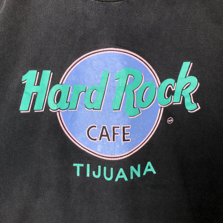 HARD ROCK CAFE Hard Rock Cafe Advertising T-shirt Men's XL size cotton black type Vintage Second Hand