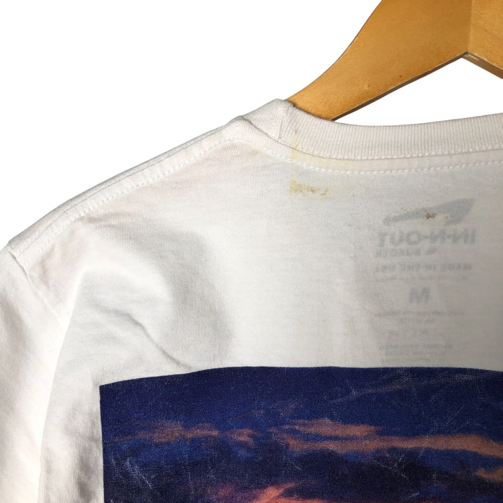 IN-N-OUT BURGER In-N-Out Burger Advertising T-shirt Made in USA Men's M size cotton white type Vintage Second Hand