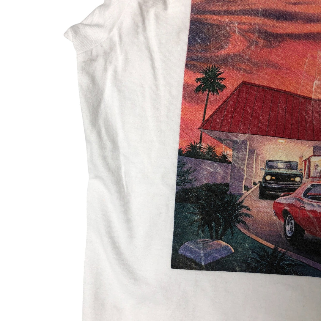 IN-N-OUT BURGER In-N-Out Burger Advertising T-shirt Made in USA Men's M size cotton white type Vintage Second Hand