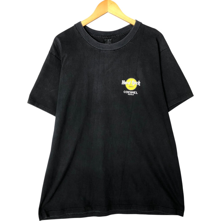 HARD ROCK CAFE Hard Rock Cafe Advertising T-shirt Men's XXL unclear black type Vintage Second Hand