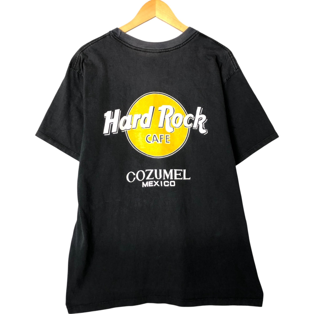 HARD ROCK CAFE Hard Rock Cafe Advertising T-shirt Men's XXL unclear black type Vintage Second Hand