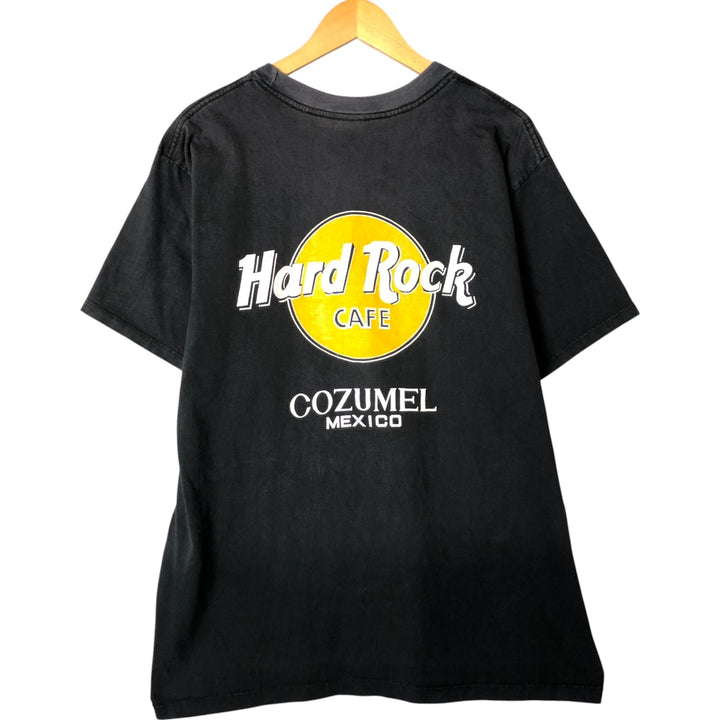 HARD ROCK CAFE Hard Rock Cafe Advertising T-shirt Men's XXL unclear black type Vintage Second Hand
