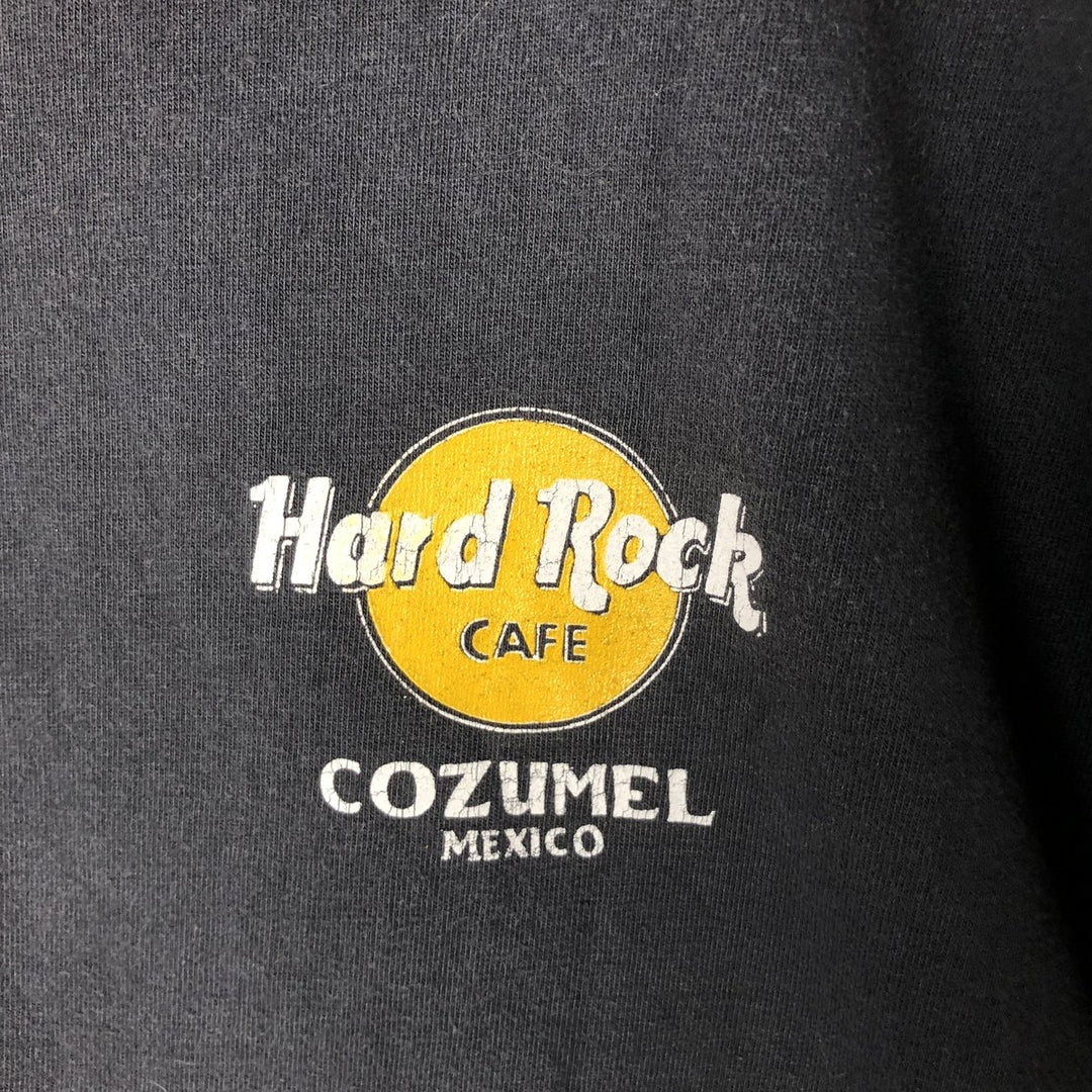 HARD ROCK CAFE Hard Rock Cafe Advertising T-shirt Men's XXL unclear black type Vintage Second Hand