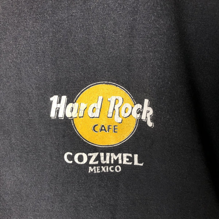 HARD ROCK CAFE Hard Rock Cafe Advertising T-shirt Men's XXL unclear black type Vintage Second Hand
