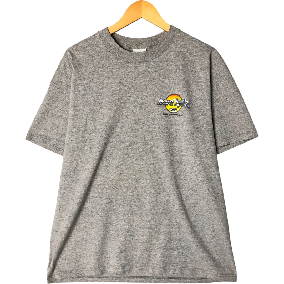 HARD ROCK CAFE Hard Rock Cafe Advertising T-shirt Men's L size cotton gray type Vintage Second Hand