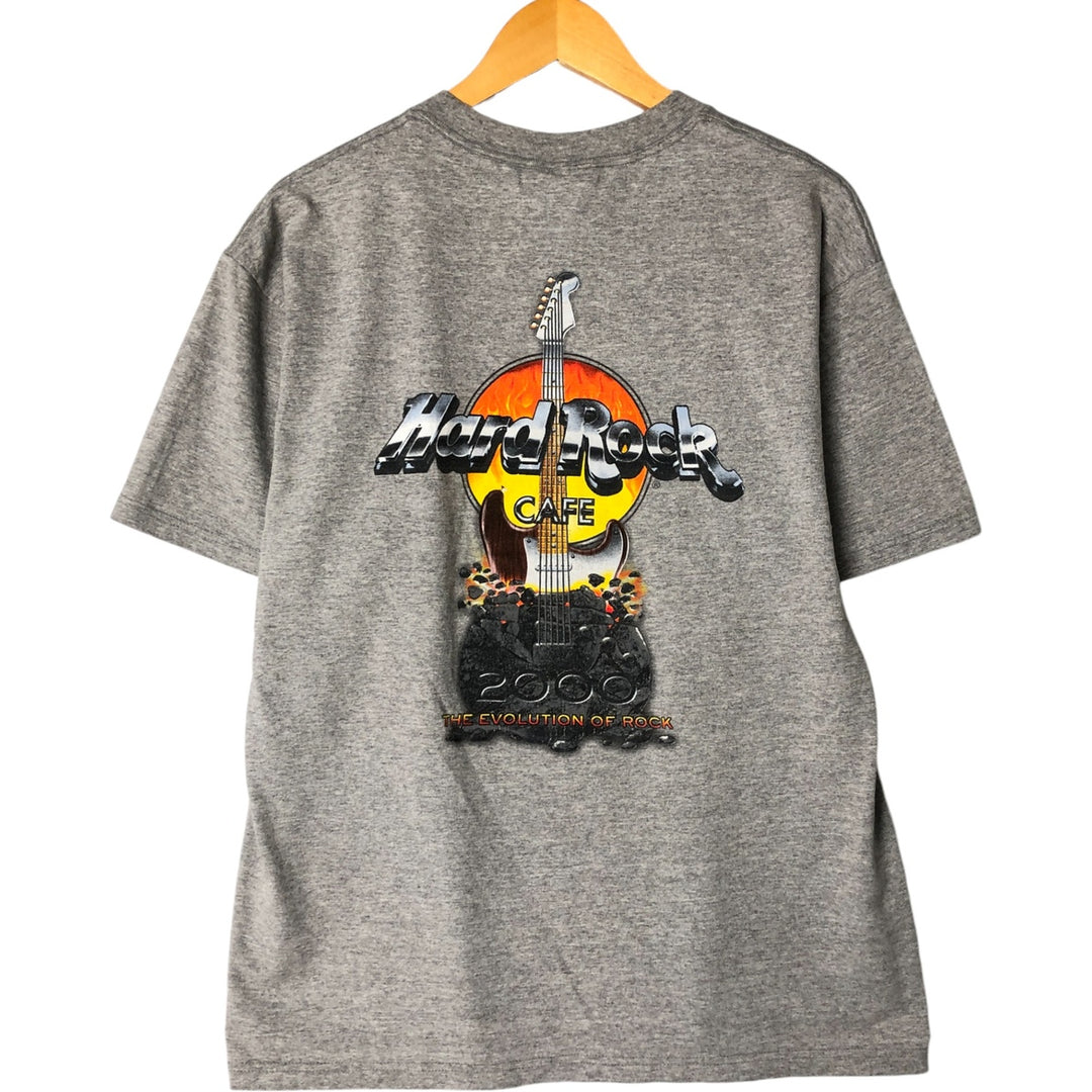 HARD ROCK CAFE Hard Rock Cafe Advertising T-shirt Men's L size cotton gray type Vintage Second Hand