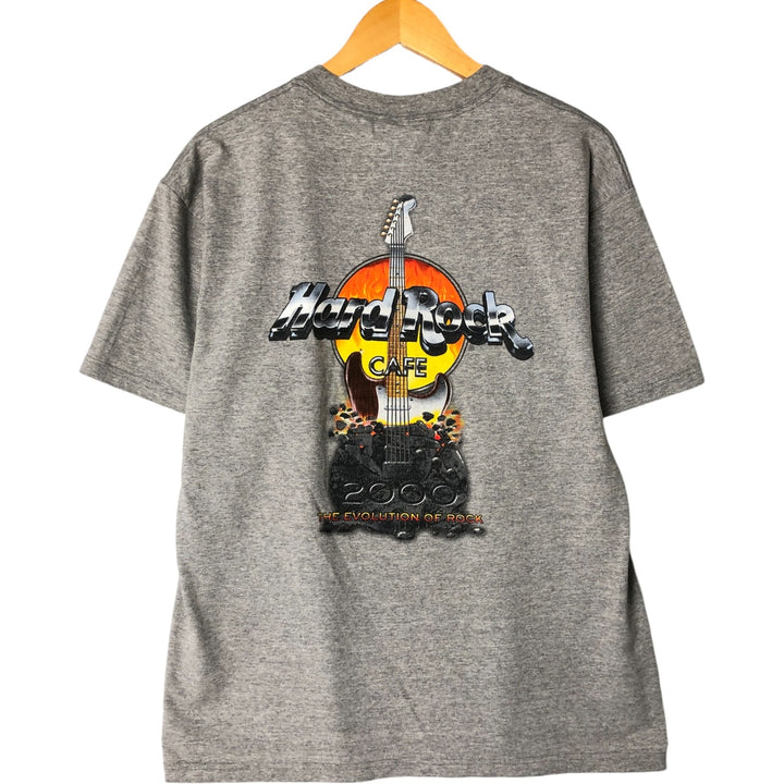 HARD ROCK CAFE Hard Rock Cafe Advertising T-shirt Men's L size cotton gray type Vintage Second Hand