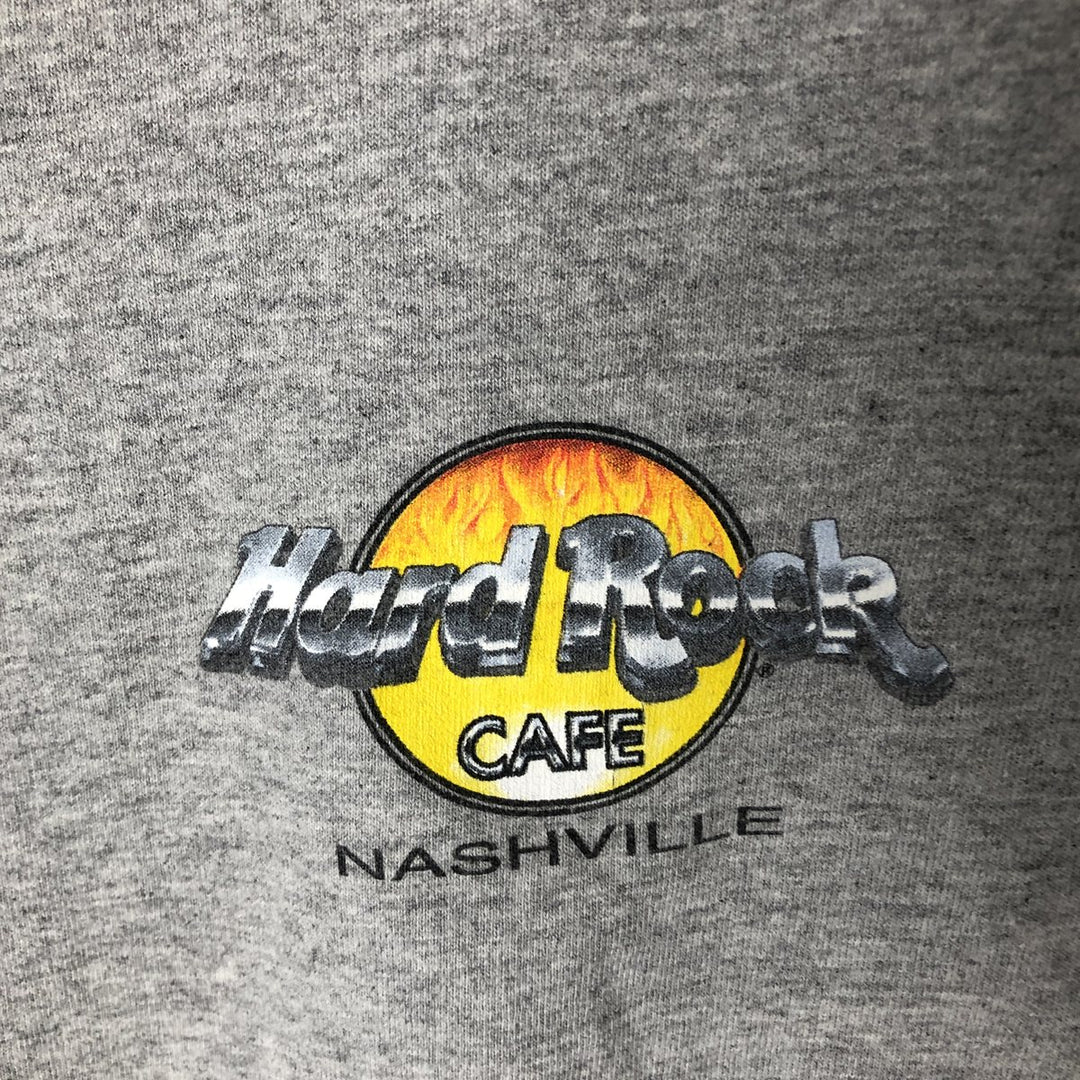 HARD ROCK CAFE Hard Rock Cafe Advertising T-shirt Men's L size cotton gray type Vintage Second Hand