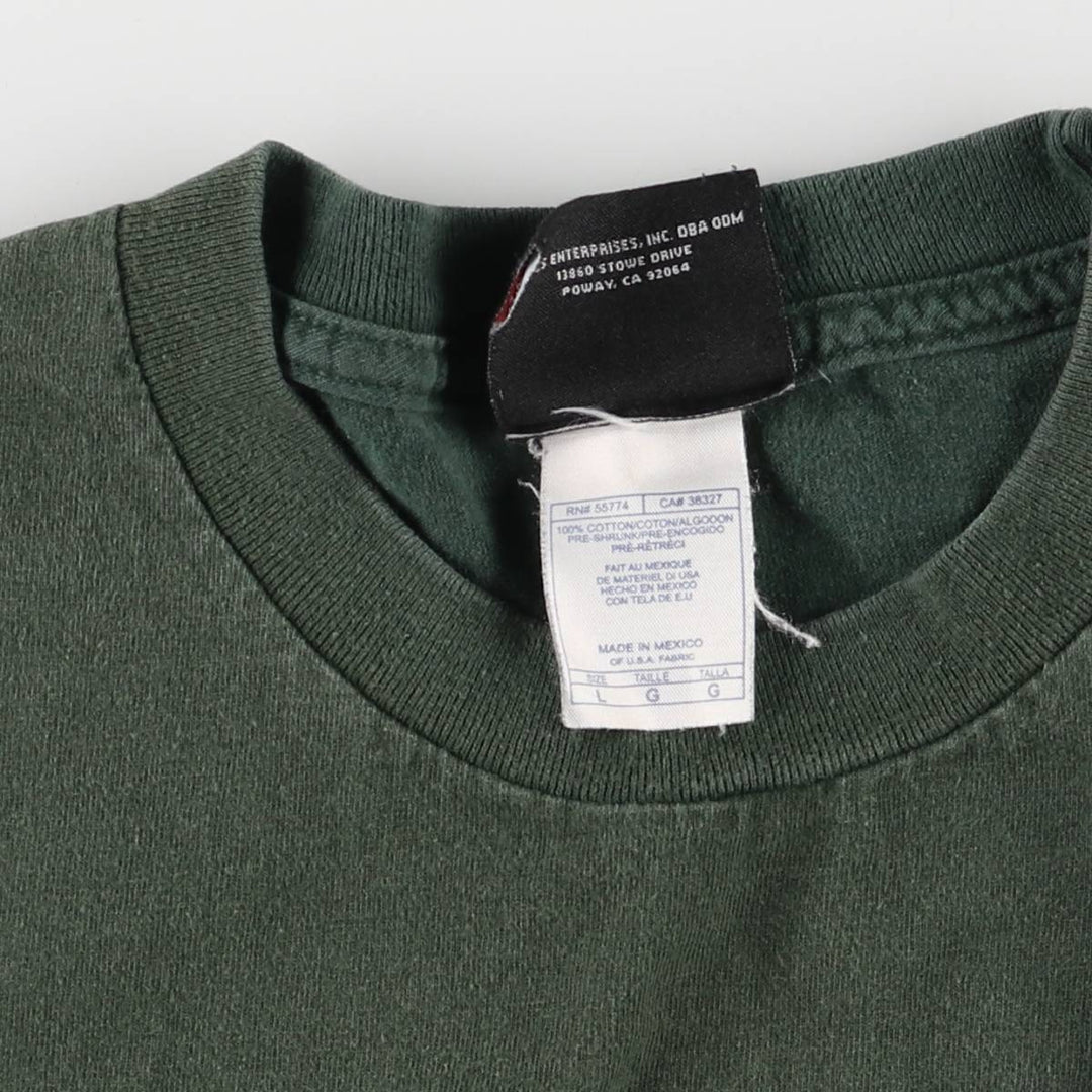 GUINNESS Guinness Beer Advertising T-shirt, Men's L size cotton green type Vintage Second Hand