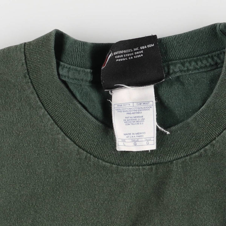 GUINNESS Guinness Beer Advertising T-shirt, Men's L size cotton green type Vintage Second Hand