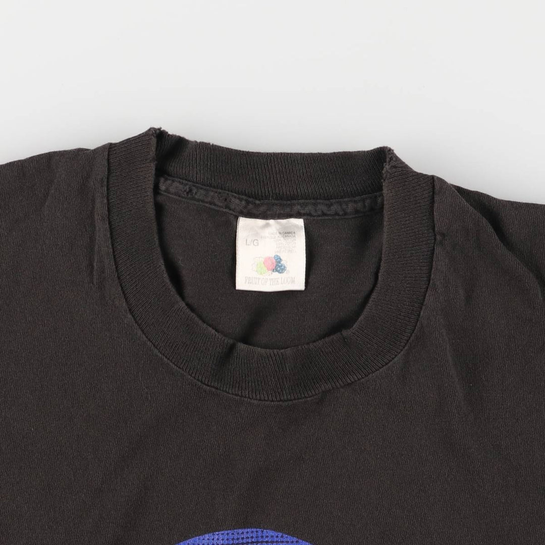 90'S Fruit of the Loom Hard Rock Cafe Advertising T-Shirt Made in Canada Men's L Vintage cotton black type Vintage Second Hand