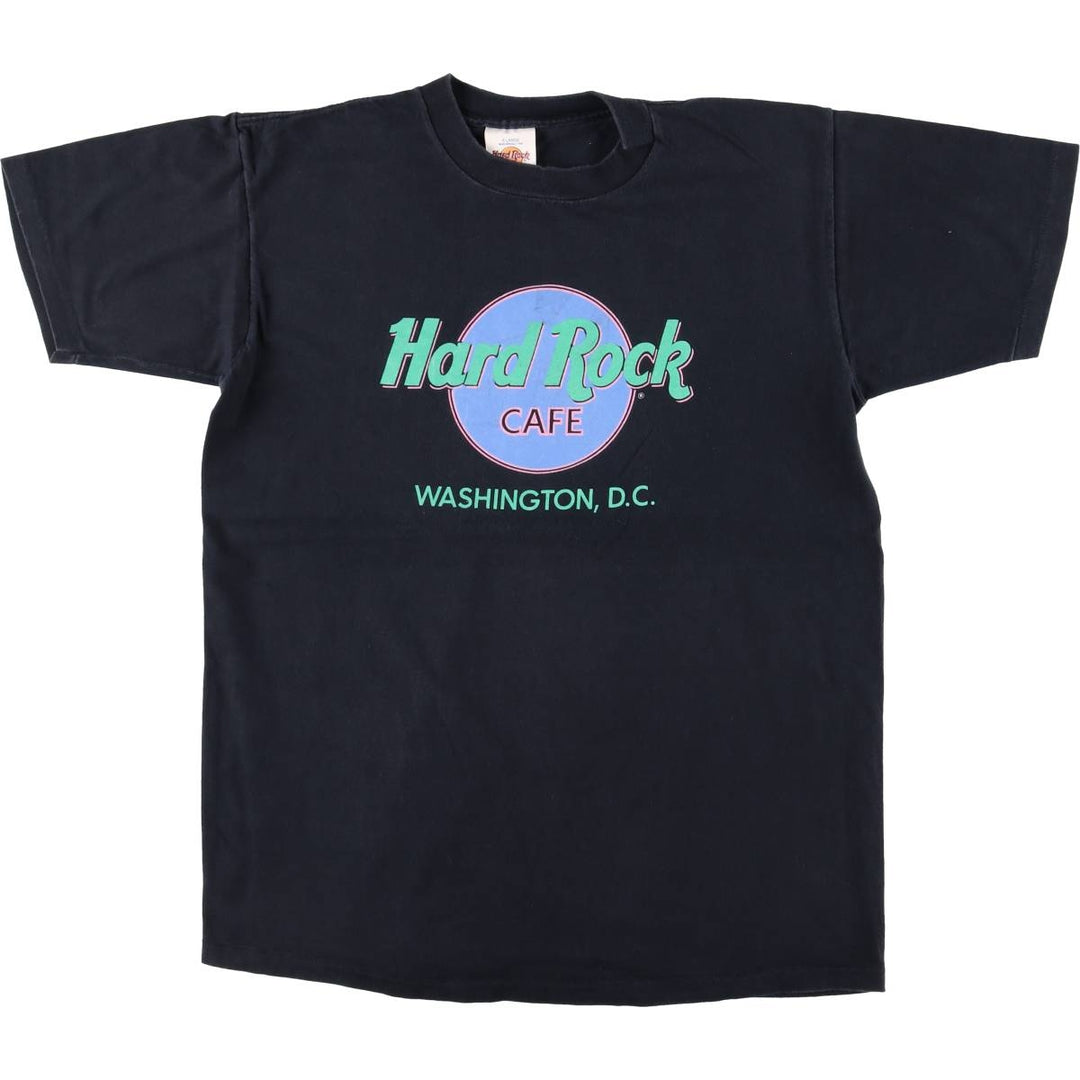 90'S HARD ROCK CAFE Hard Rock Cafe Advertising T-shirt Made in USA Men's XL Vintage cotton black type Vintage Second Hand